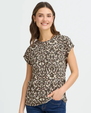 FR - Vera tee - olive boho