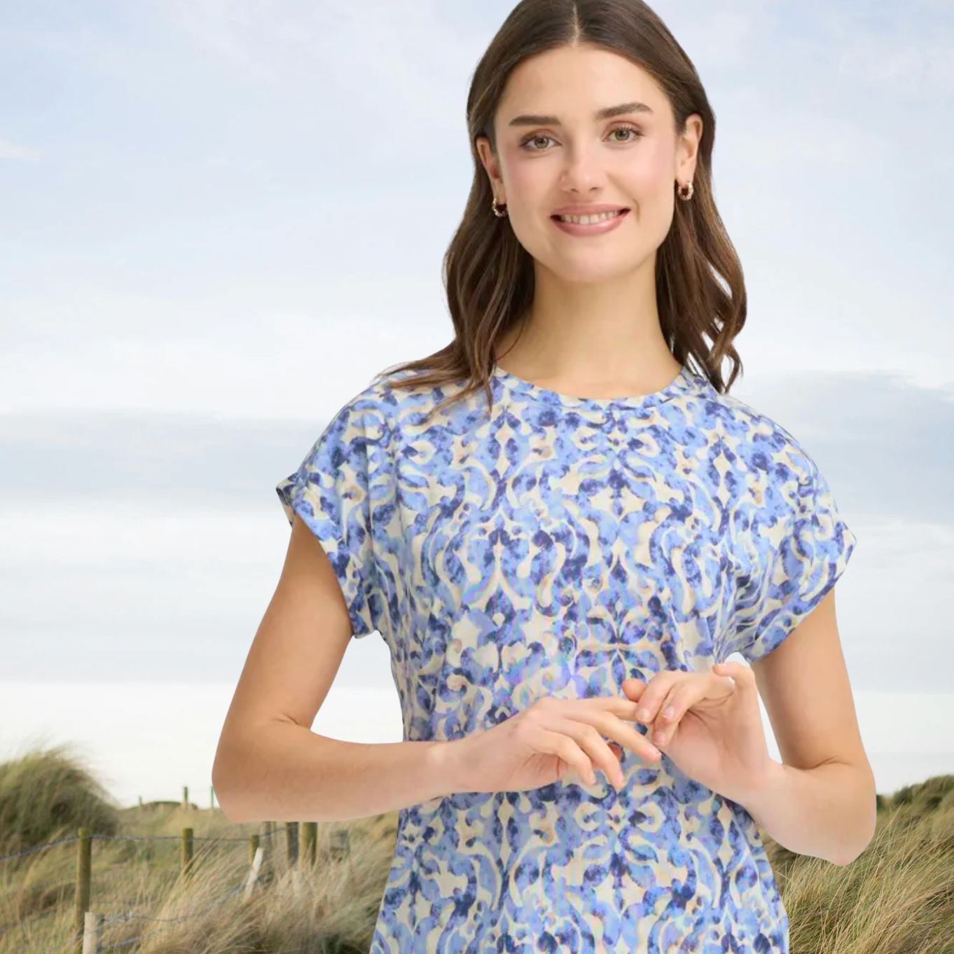 FR - Vera tee - denim boho