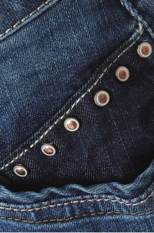 CR - Patched denim skirt