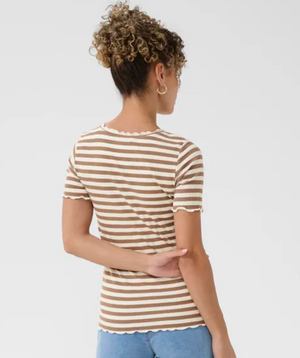 CR - Ribba tee - cocoa stripe