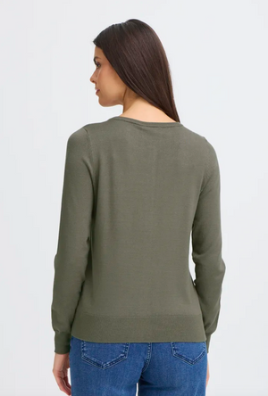 FR - Zubasic cardigan - smokey olive