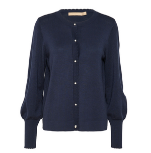 CU - Annemarie scalloped cardigan - navy