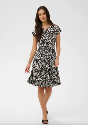 KA - Bella dress - black/chalk print
