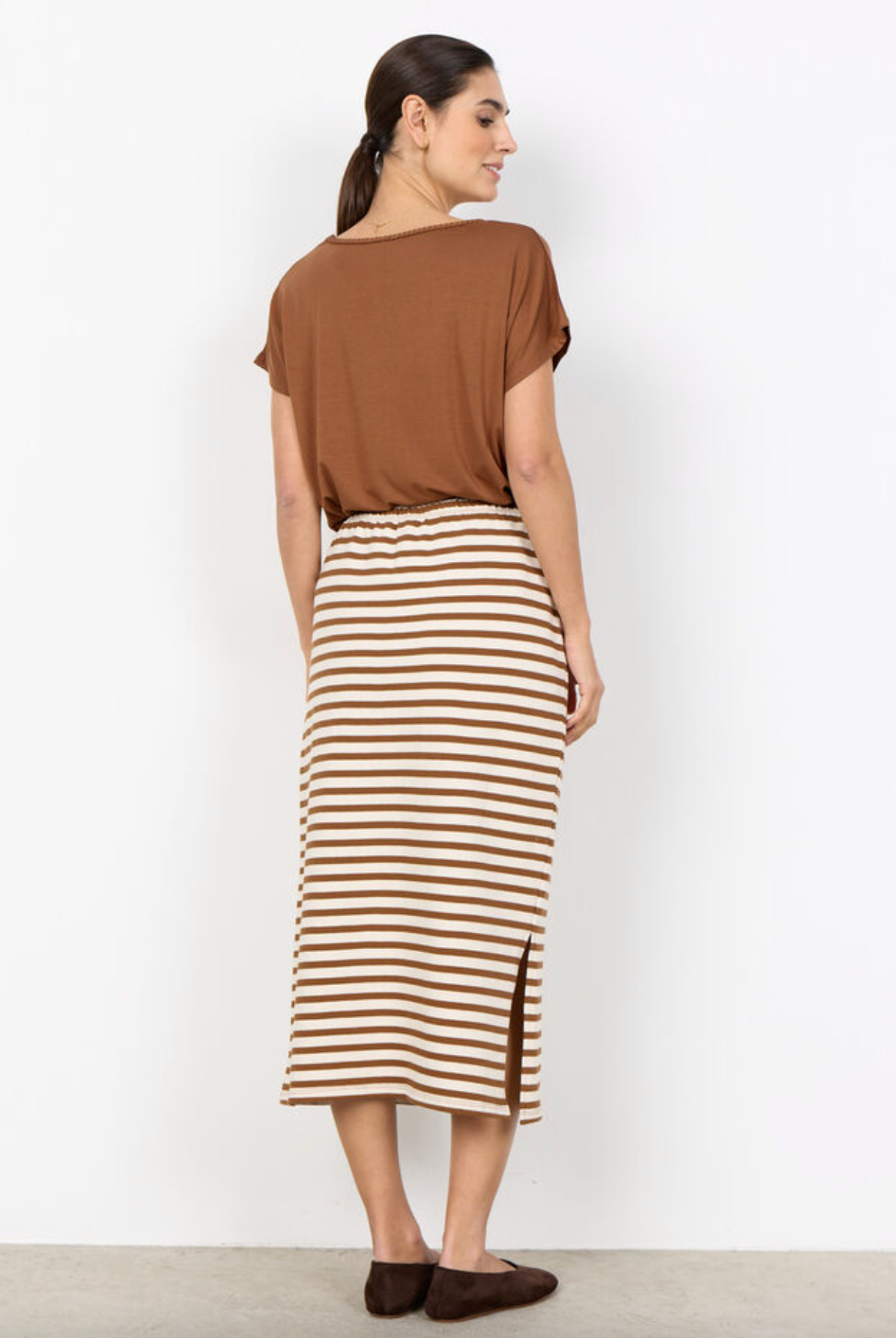 SC - Fidelia skirt - toffee stripe