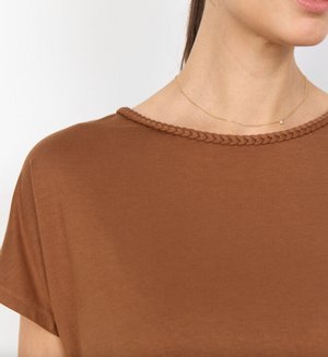 SC - Marica braid tee - toffee