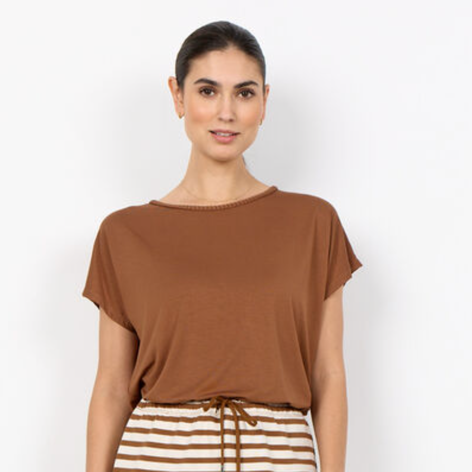 SC - Marica braid tee - toffee