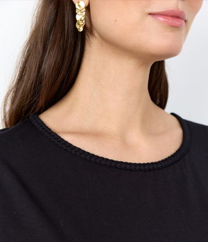 SC - Marica braid tee - black