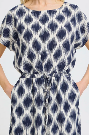 BY - Joella dress - navy ikat