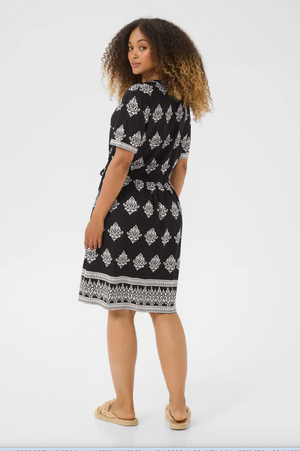 CR - Tiah dress - black paisley