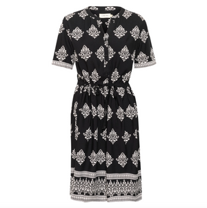 CR - Tiah dress - black paisley