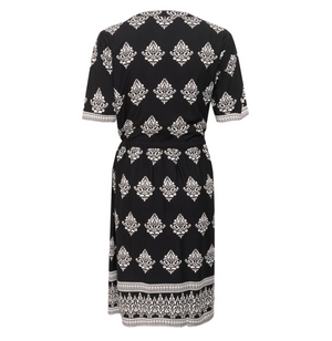 CR - Tiah dress - black paisley