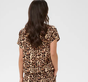 KA - Lokia blouse - natural leopard