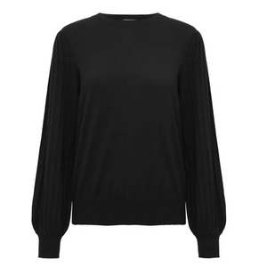 KA - Lone knit pullover - black