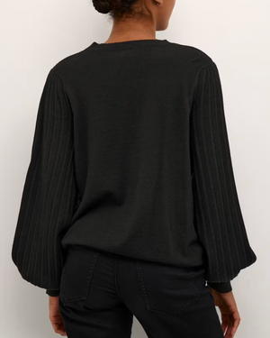 KA - Lone knit pullover - black