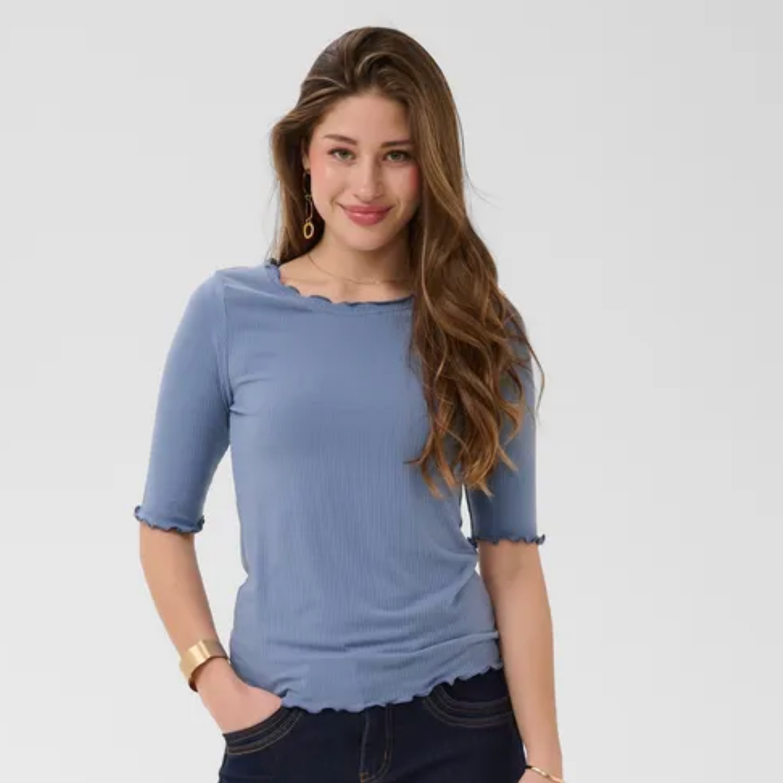CR - Ribba tee - stonewash