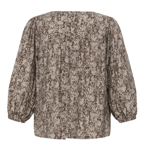 FR - Ariana v-neck blouse - floral paisley