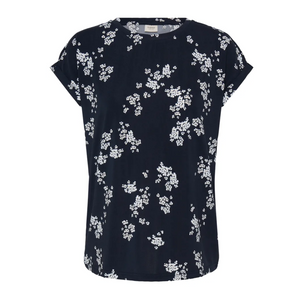 FR - Vera tee - navy scatter floral