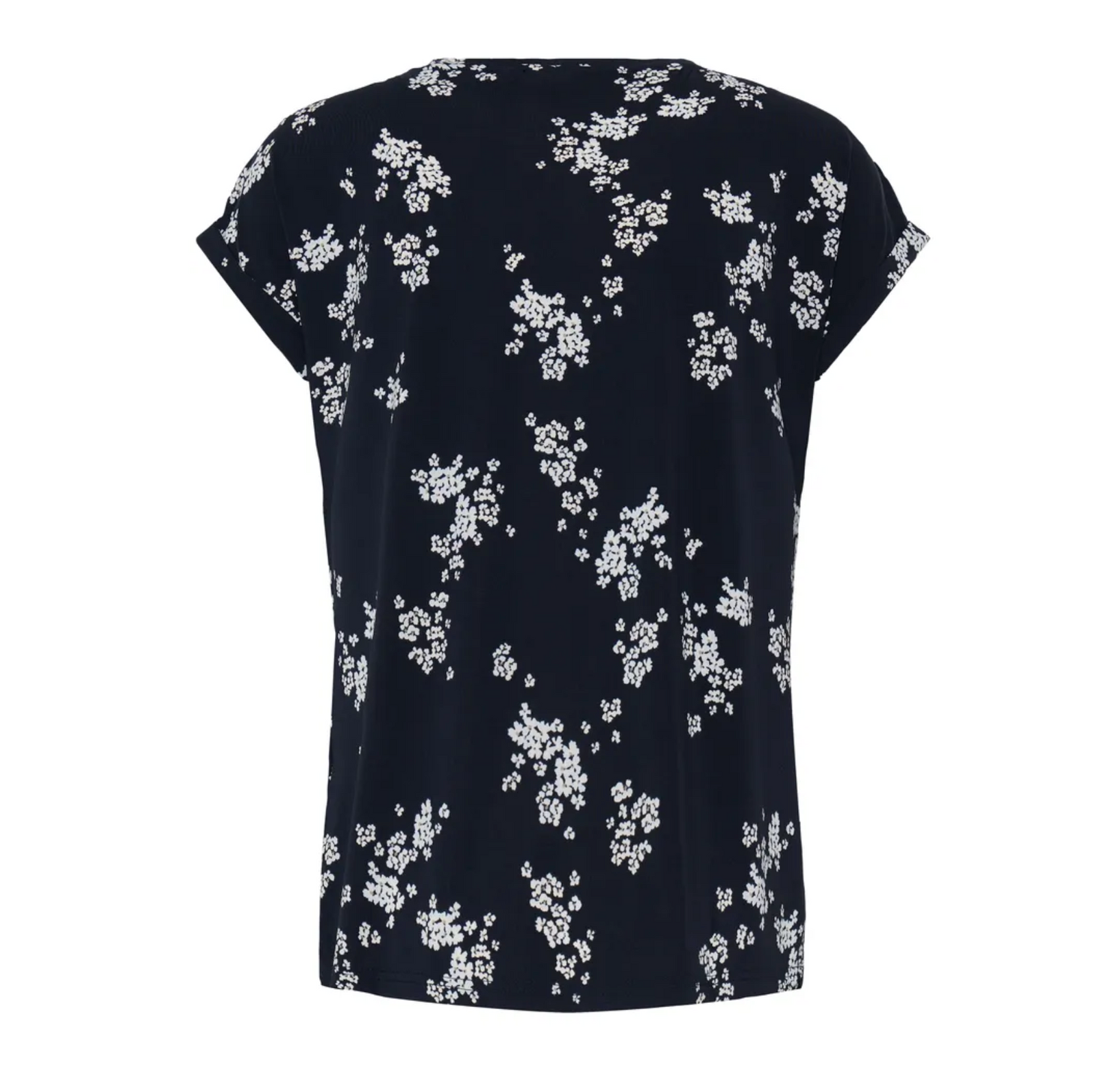 FR - Vera tee - navy scatter floral
