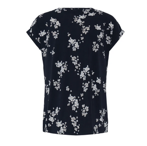 FR - Vera tee - navy scatter floral