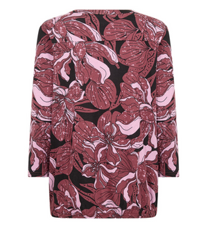 SC - Felicity top - oxblood combi