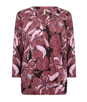SC - Felicity top - oxblood combi