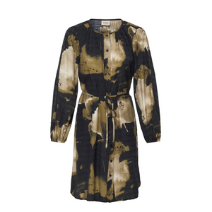 FR - Ariana dress - navy watercolour