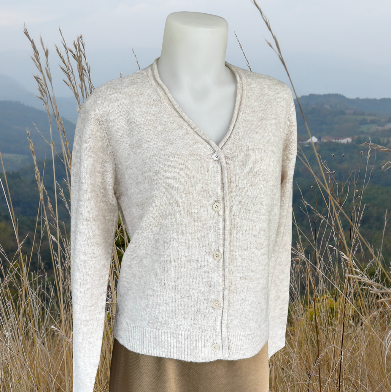 FR - Fia cardigan - oatmeal melange