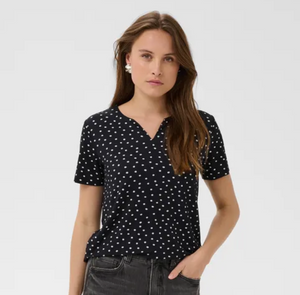 KA - Bella top - black/chalk dot