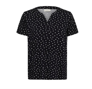 KA - Bella top - black/chalk dot