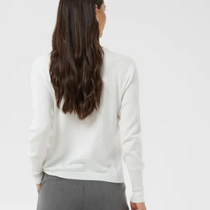 KA - Lizza argyle pullover - chalk