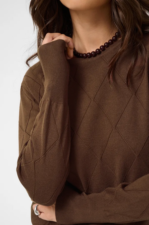 KA - Lizza argyle pullover - carafe