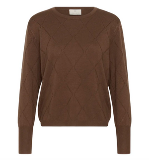 KA - Lizza argyle pullover - carafe
