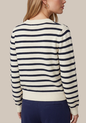 CS - Aimy knit cardigan - indigo stripe