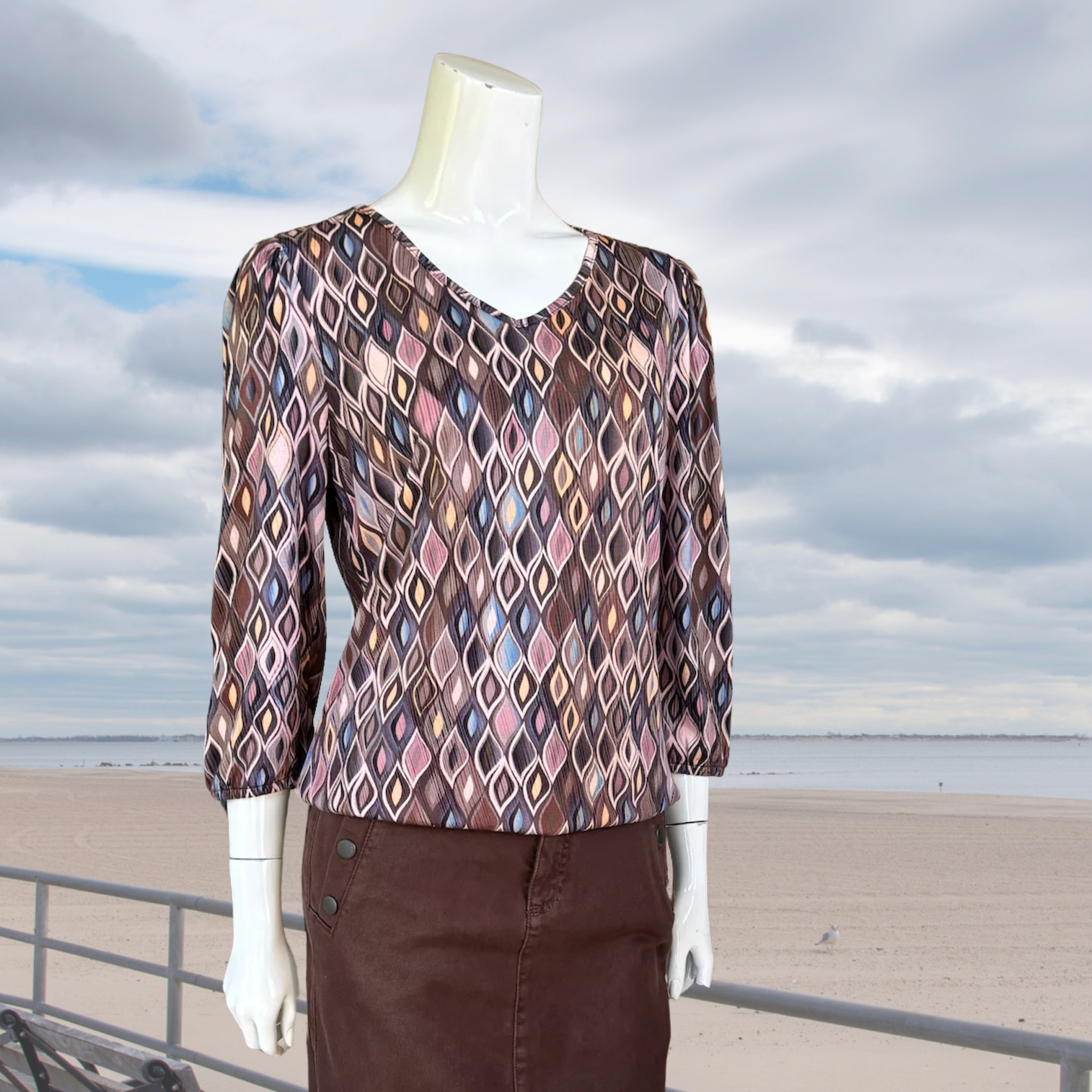 DS - Fozzie top - brown mix