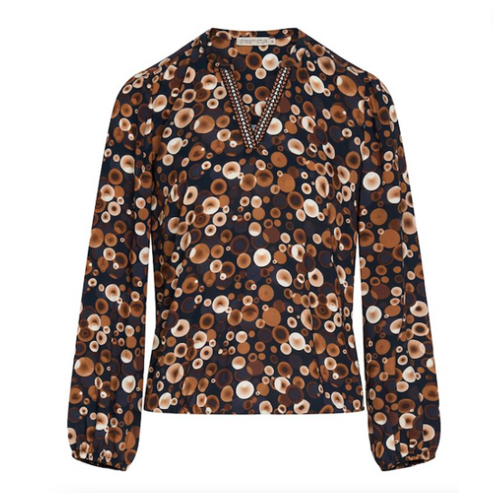DS - Milly toffee-print blouse