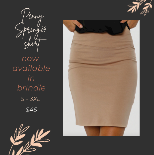 Khaki business outlet skirt