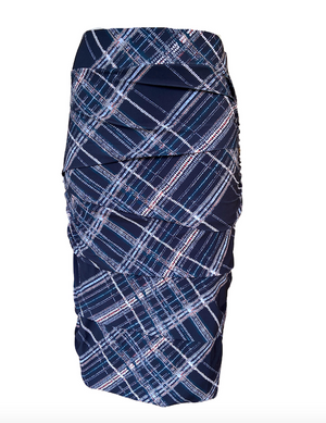 QU - layered skirt w/print