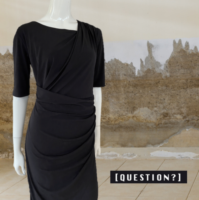 QU - Christina black dress