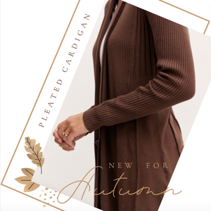 Pleated 2025 back cardigan