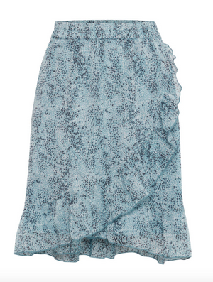 BY - Higla smoke blue print skirt